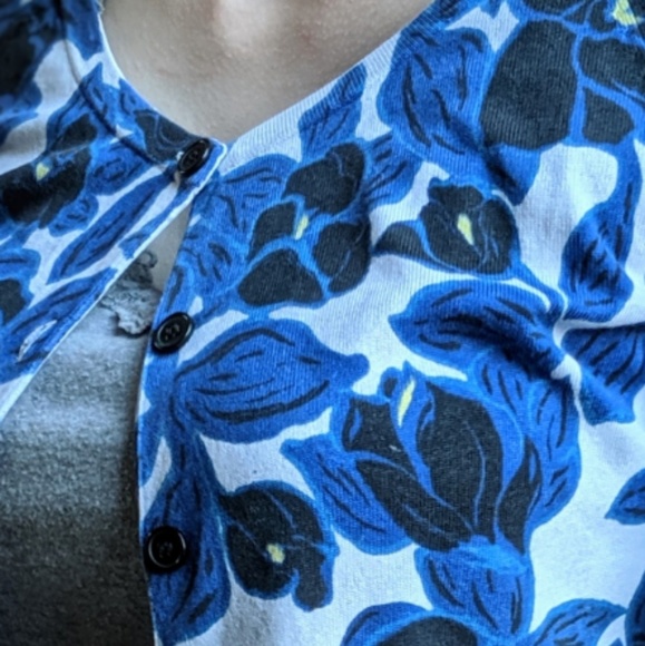 ALFANI Silk & Cotton Blend Cardigan - Picture 2 of 5